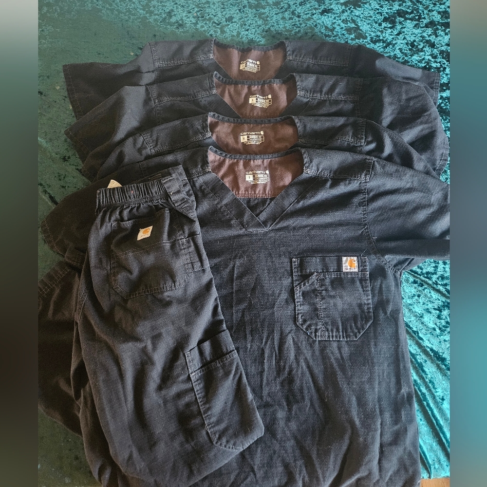 Carhartt Black Mens Small Scrubs - Picture 2 of 5